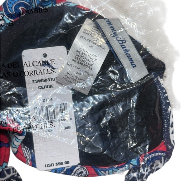 Tommy Bahama Riviera Tiles Underwire Cup Bra - Picture 5 of 15